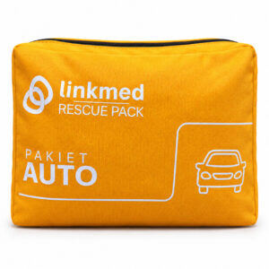 Apteczka samochodowa LINKMED Rescue Pack Auto, wyposażona do wypadków drogowych
