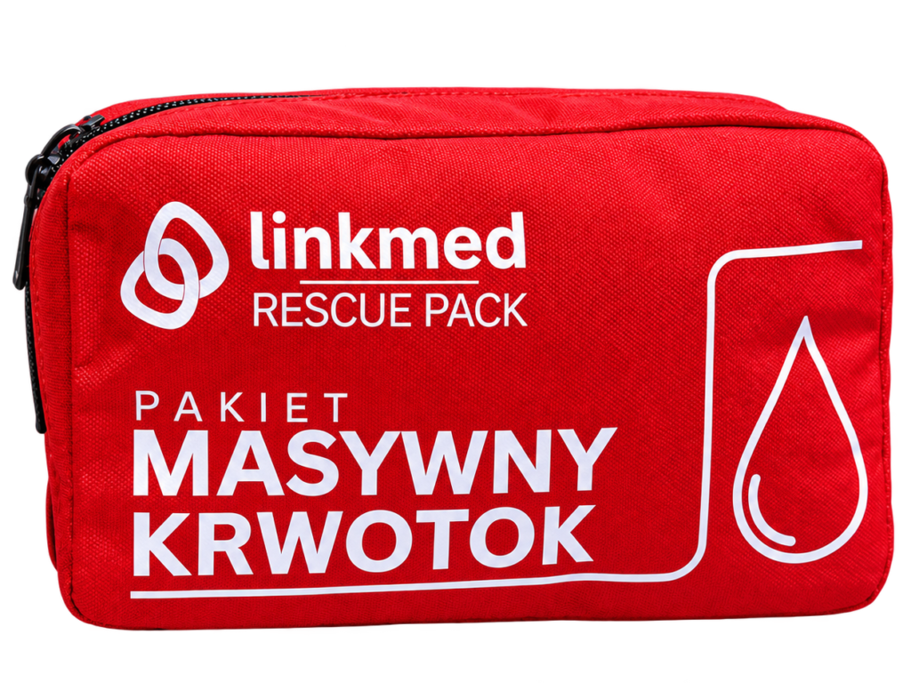 Apteczka na krwotok LINKMED RescuePack | pakiet do tamowania krwotoku
